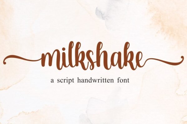 milkshake font